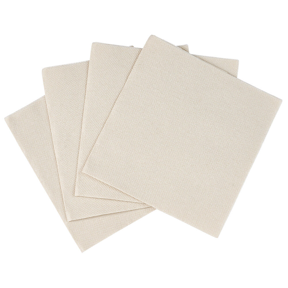Serviette carrée blanc lin 2 plis en papier x40
