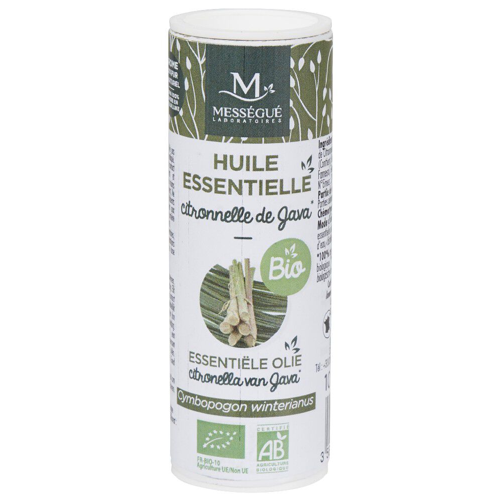 Huile essentielle citronnelle bio 10ML Messegué