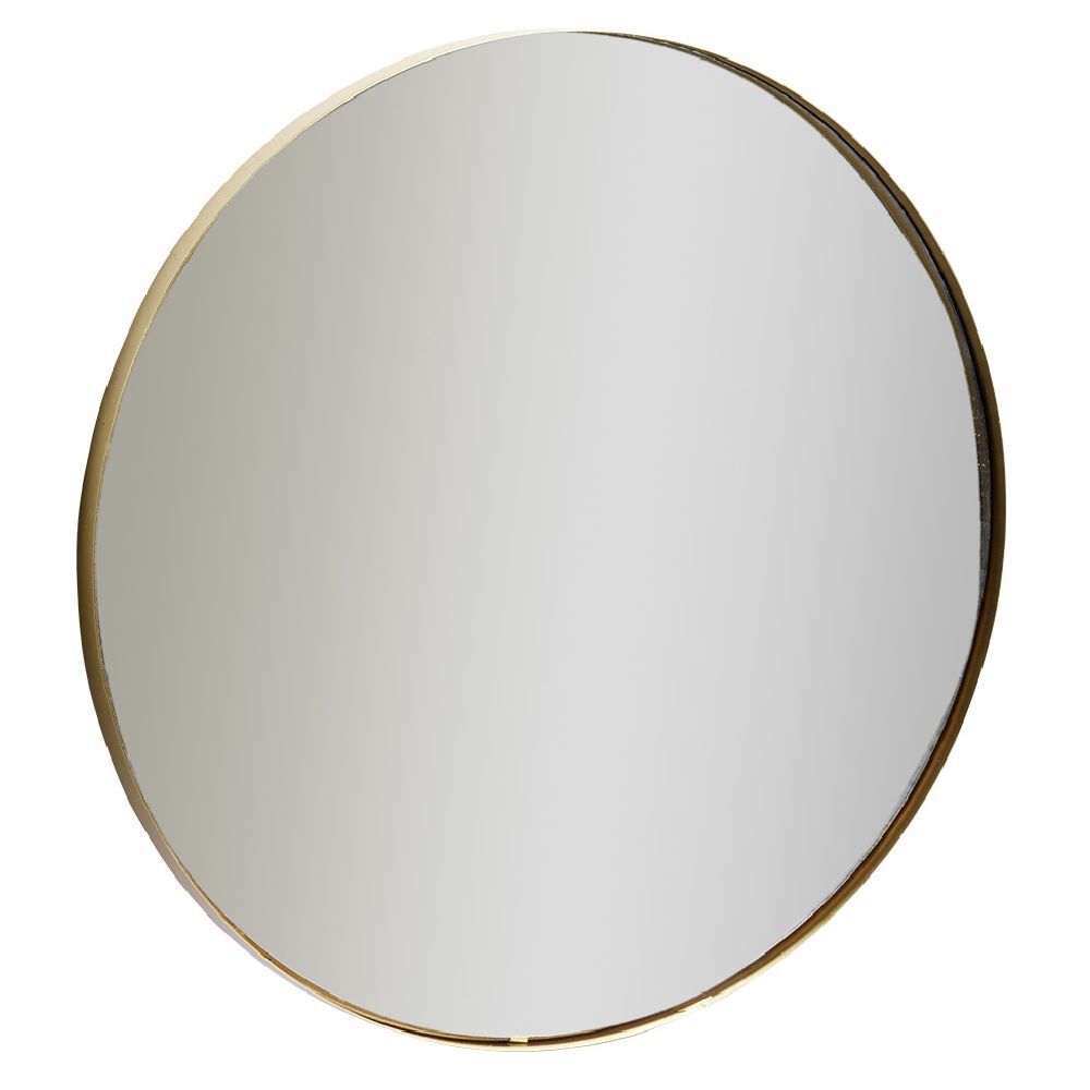 Miroir rond métal doré Ø45 cm