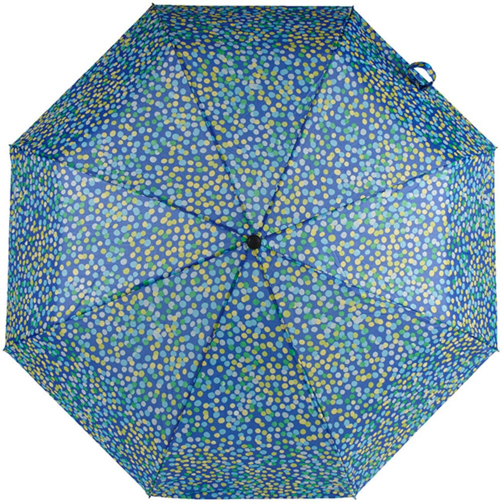 Parapluie bleu à pois colorés
