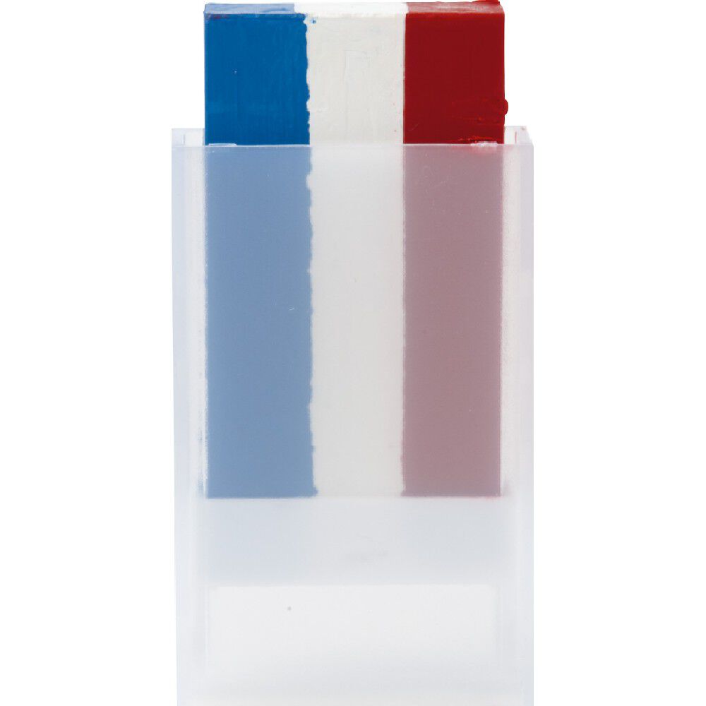 Maquillage stick minéral  tricolore supporter France