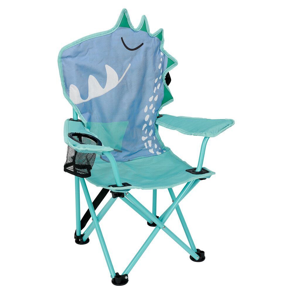 Chaise de camping dinosaure acier et polyester 55x34xH75cm