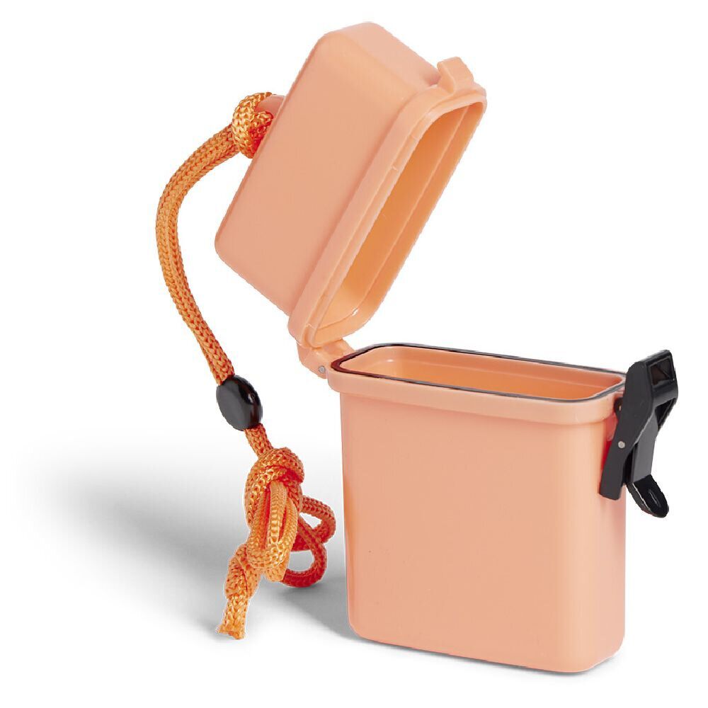 Boîtier étanche pour plage plastique orange ou bleu