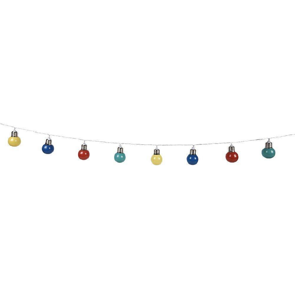 Guirlande lumineuse 10 ampoules multicolores 1,65 m