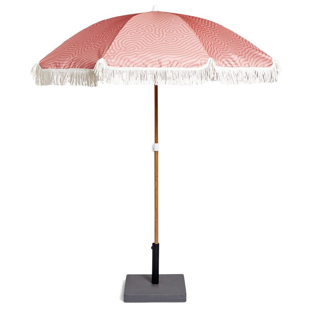 Parasol de plage rose Ø160cm