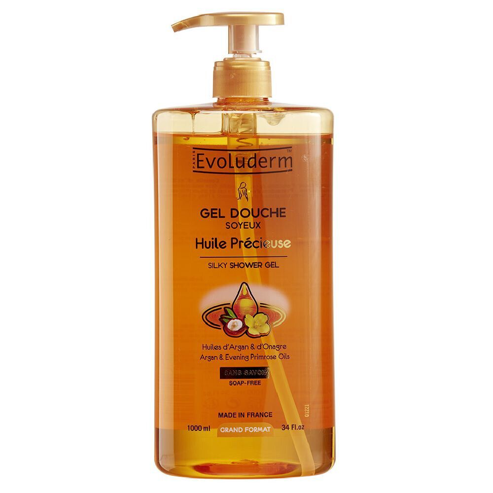 Gel douche Evoluderm Huile précieuse 1000 ml