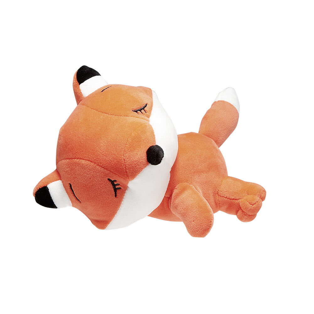 Peluche renard douceur orange et blanc