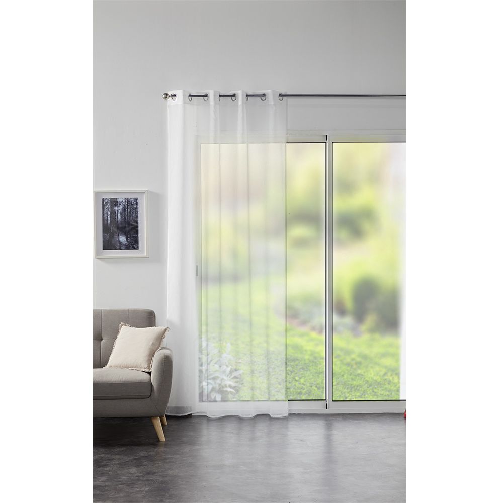 Voilage antibactérien 140x240 cm blanc ou gris