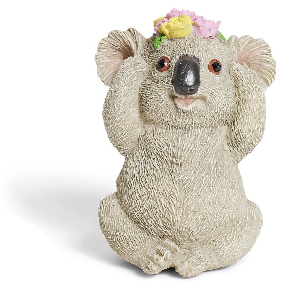 Koala décoratif plastique gris - 3 modèles