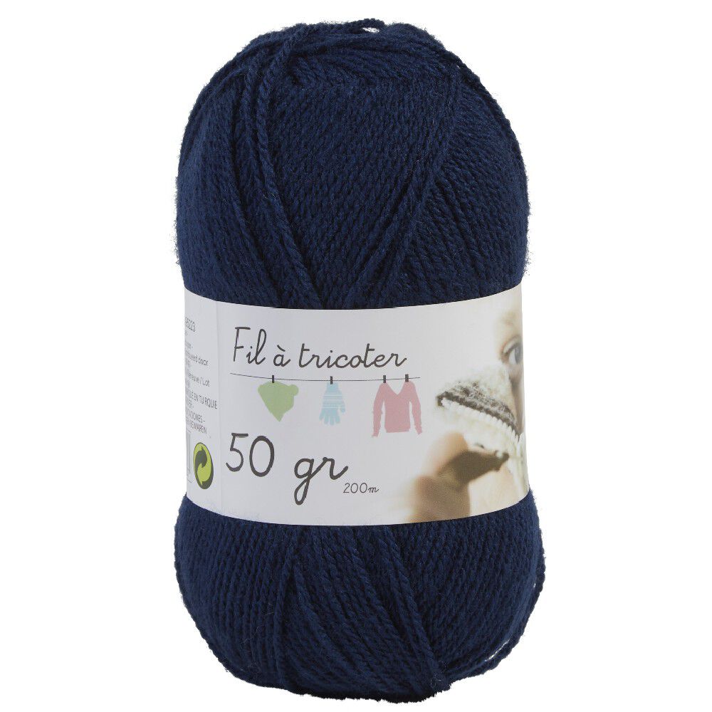 Pelote fil à tricoter acrylique 50g