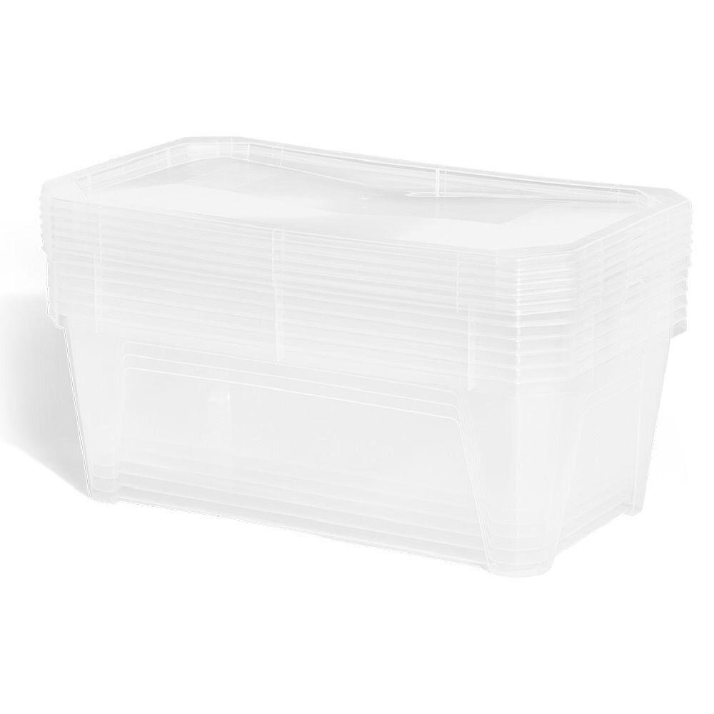 Boîte 6L plastique transparent x6