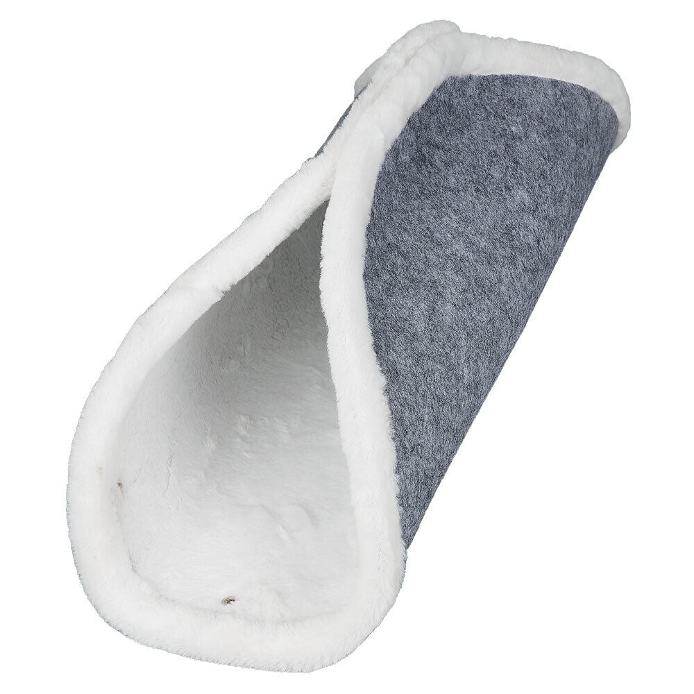 Panière modulable pour chat polyester gris et blanc 68x68cm