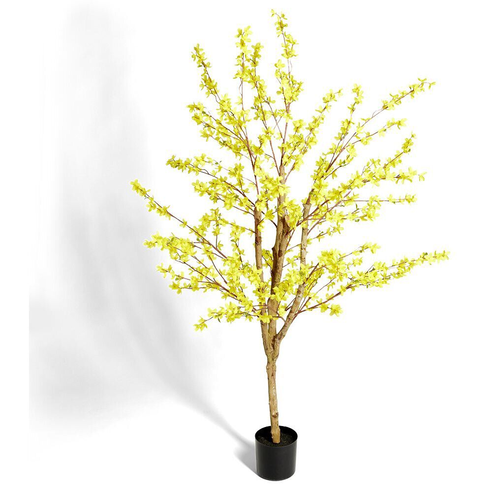 Arbre artificiel à fleurs jaunes H180cm