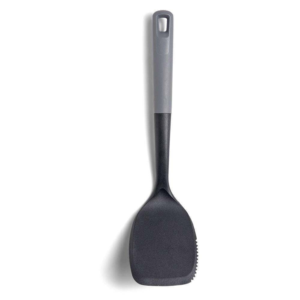 Spatule de cuisine en plastique noir et gris L.35cm