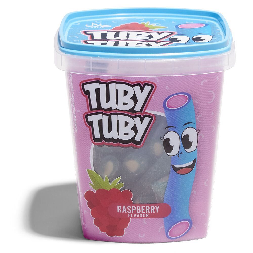 Bonbons tubes Tuby Tuby fraise ou framboise 220g