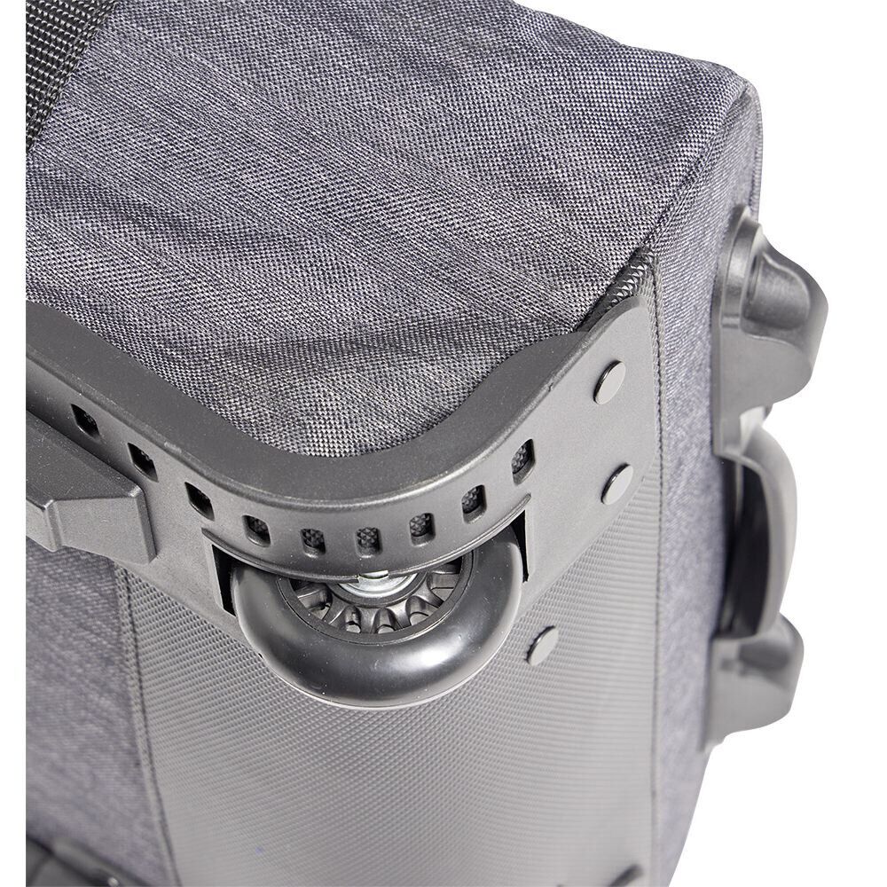 Sac de voyage cabine trolley à roulettes gris 33L