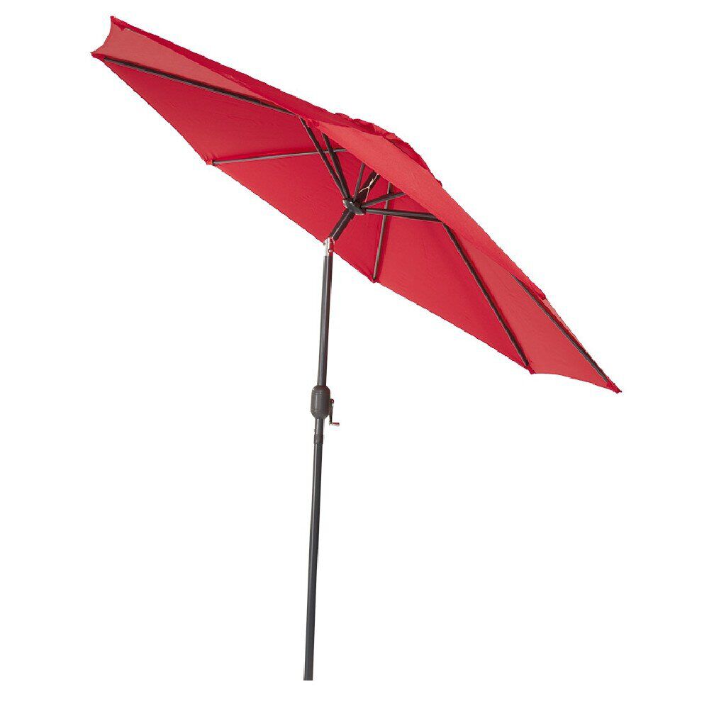 Parasol centré JAVA rouge