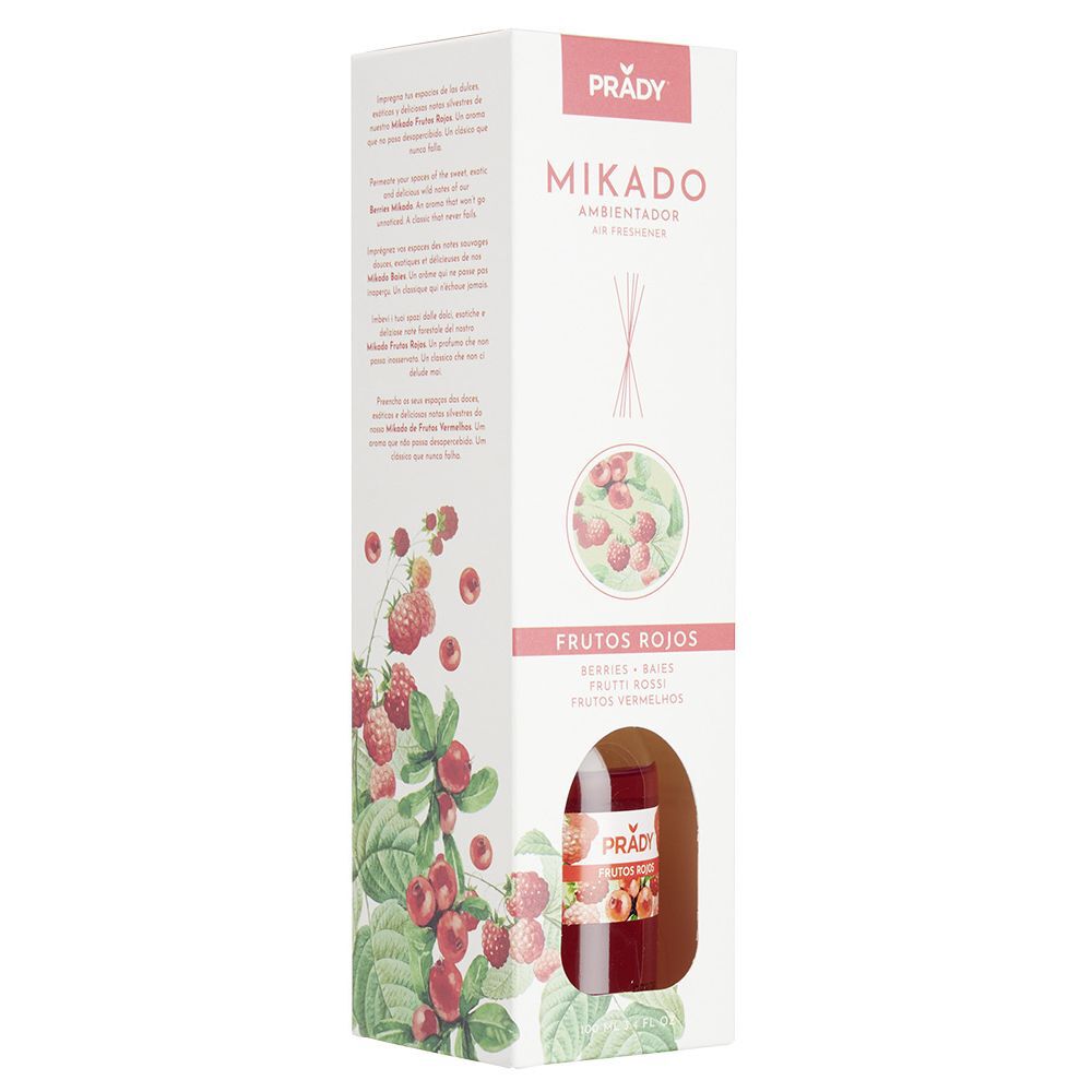 Parfum d'ambiance mikado Prady senteur fruits rouges 100ml