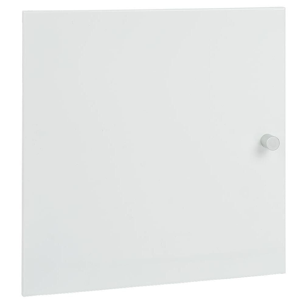 Porte Box Cube 32,2x32,2x1,2cm acier blanc avec poignée incluse