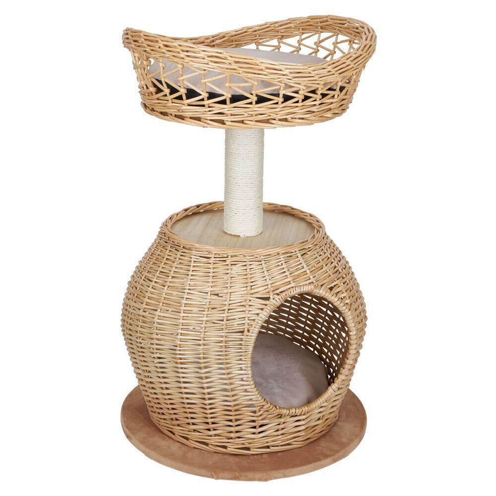 Arbre à chat en jacinthe beige Ø45xH72,5cm