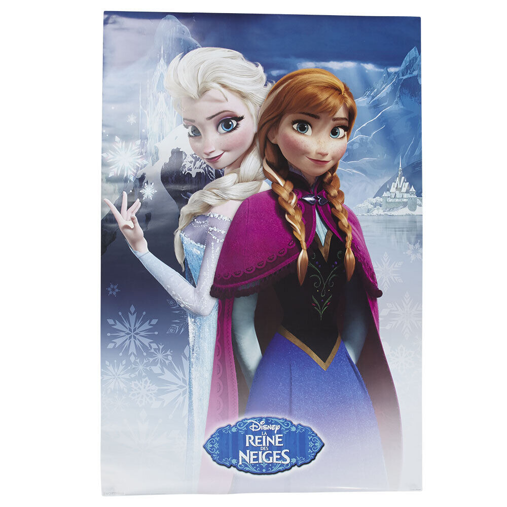 Poster Reine des neiges Anna et Elsa
