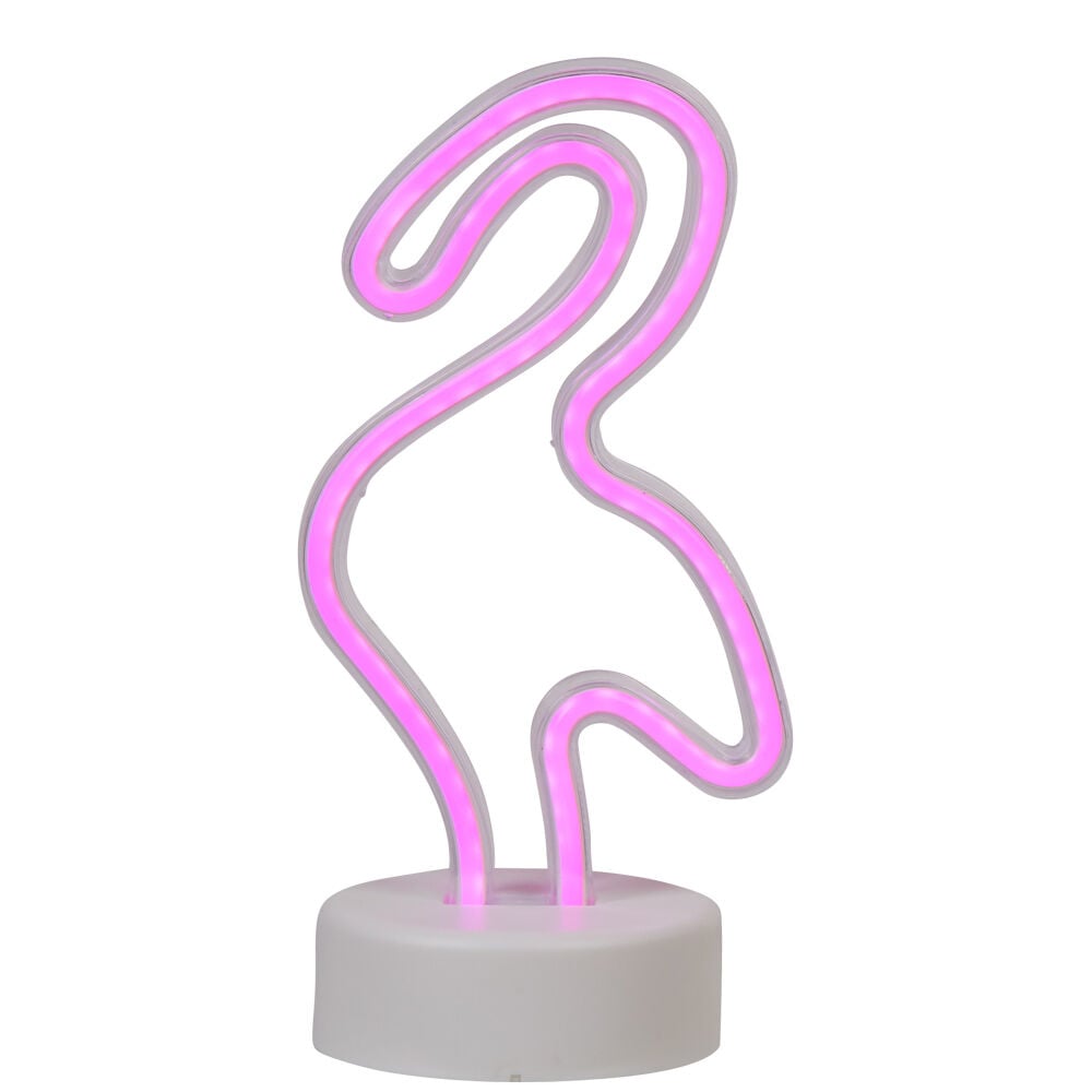 Lampe néon design flamant rose