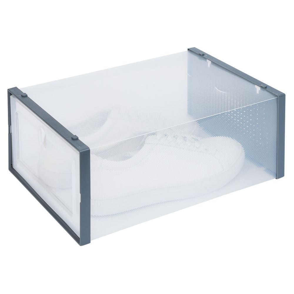 Boîte à chaussures plastique transparent x2