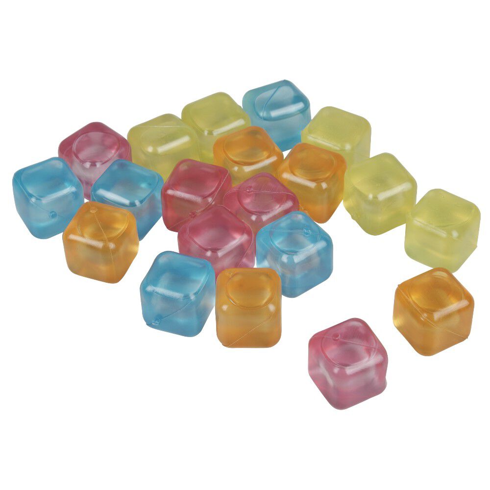 Cube glaçon multicolore x20
