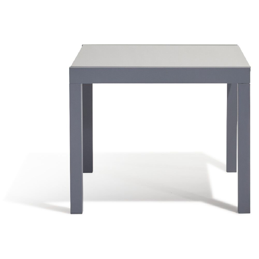 Table extensible Oslow gris ardoise 4 à 8 personnes