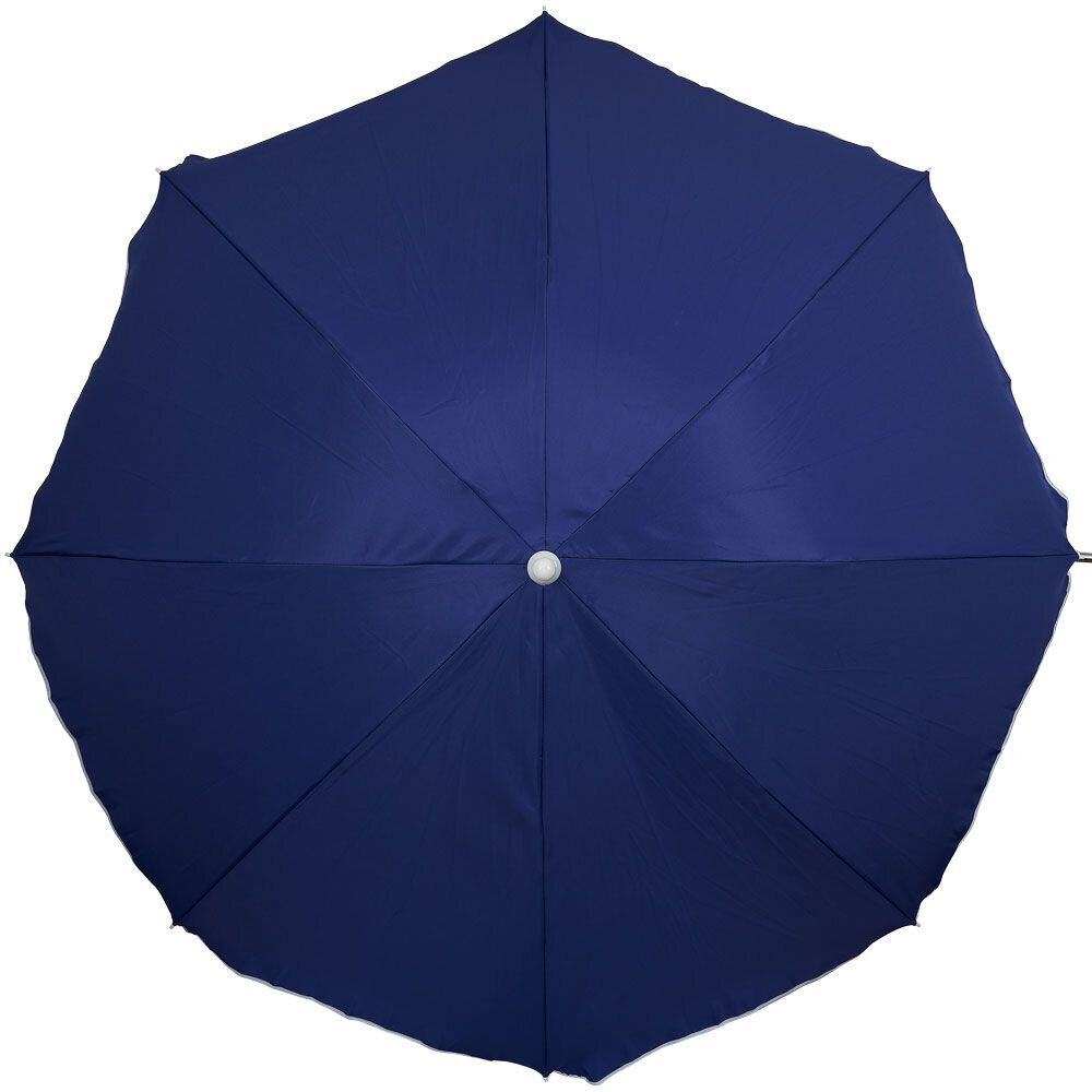 Parasol inclinable bleu Ø160xH195cm