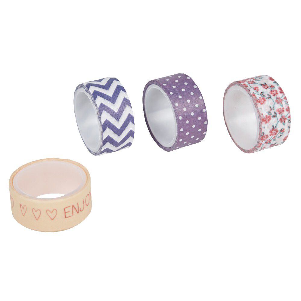 Rouleau adhésif masking tape design fantaisie x 3