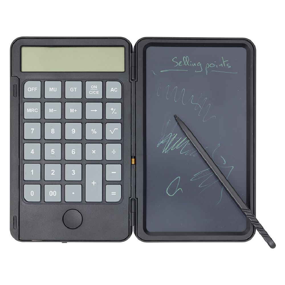 Calculatrice avec tablette d'écriture 15x9cm