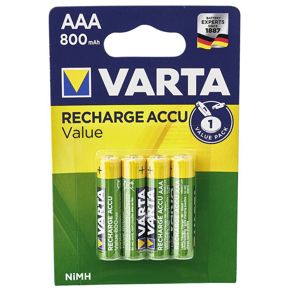 Pile rechargeable Varta AAA 800mAh x4