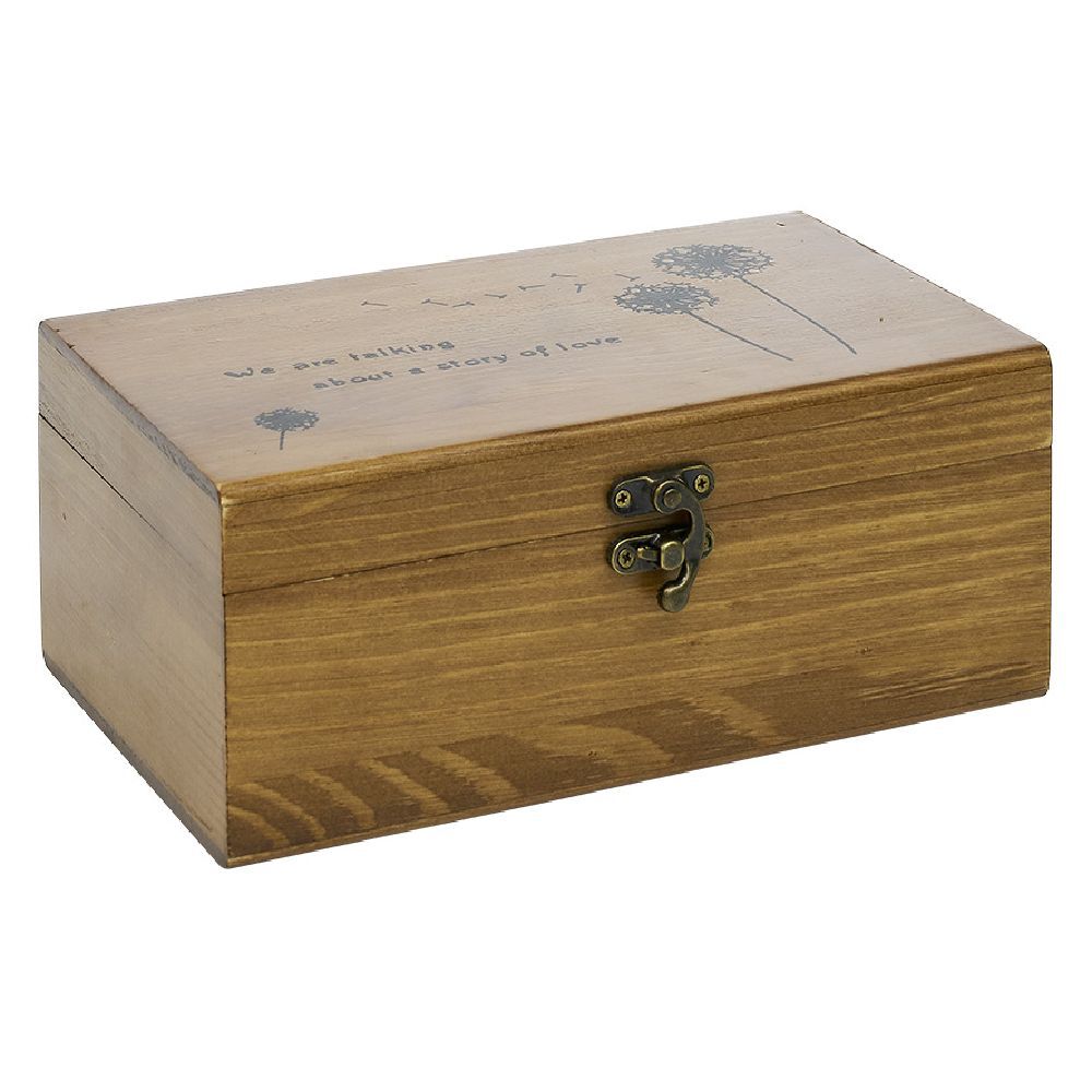 Coffret de couture en bois avec accessoires 21x13xH9cm