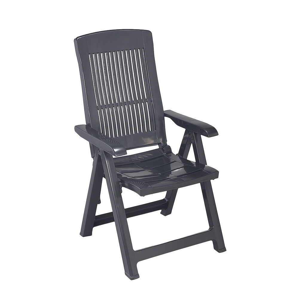 Fauteuil de jardin multipositions gris Viva