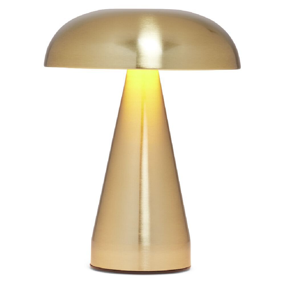 Lampe Suzie tactile métal et plastique doré 3 teintes Ø15,5x20,5cm