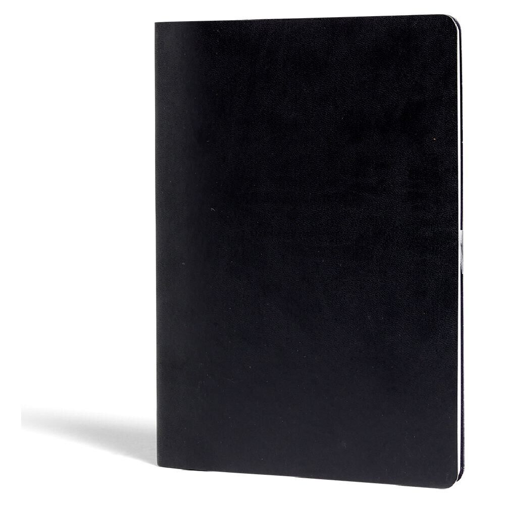 Carnet A5 noir mat à lignes 160 pages 15x21cm