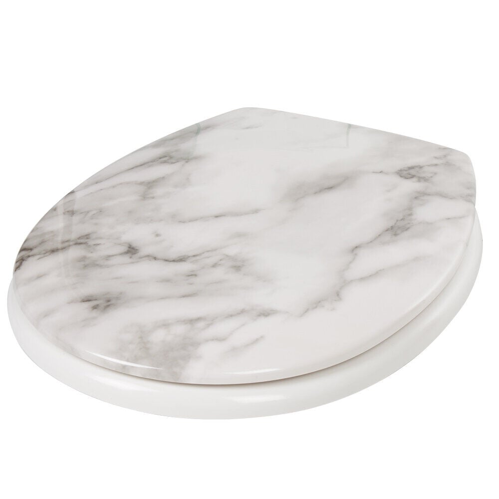 Abattant WC plastique duroplast style marbre frein de chute