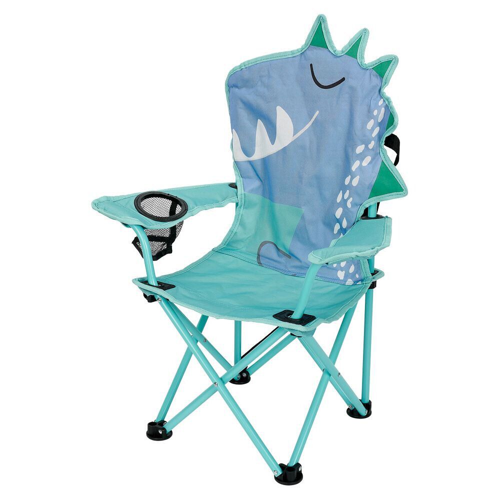 Chaise de camping dinosaure acier et polyester 55x34xH75cm