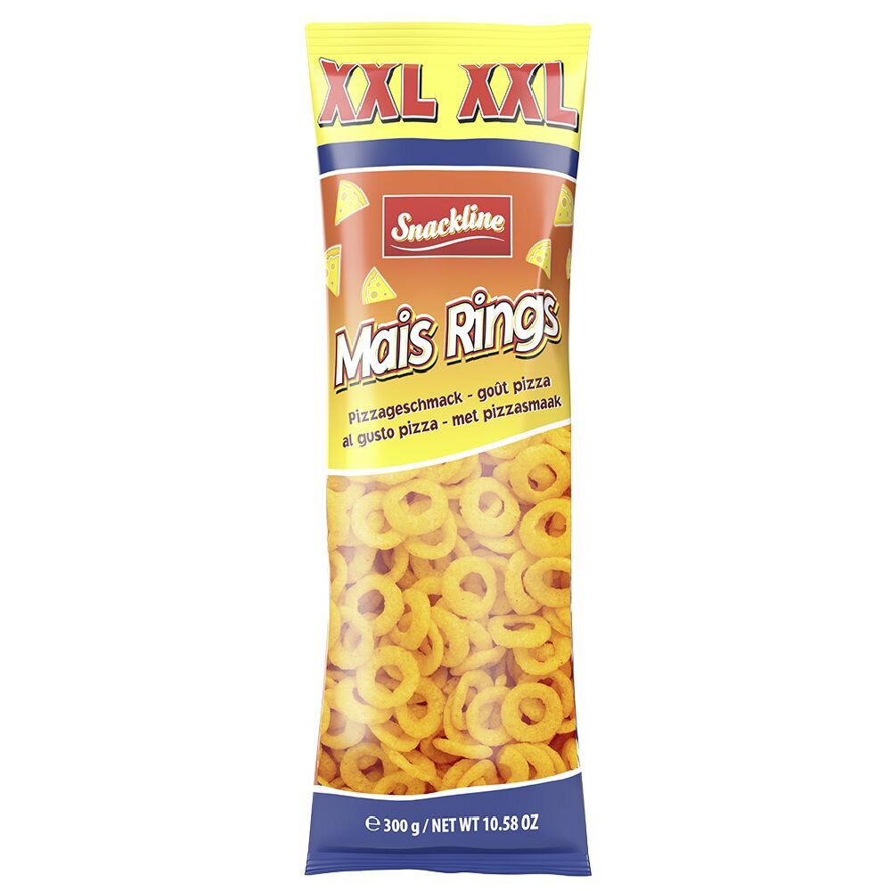 Snack maïs rings saveur pizza XXL 300g