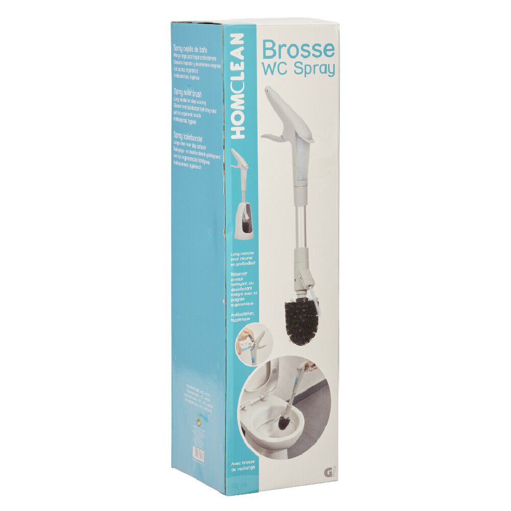 Brosse WC avec spray et recharge