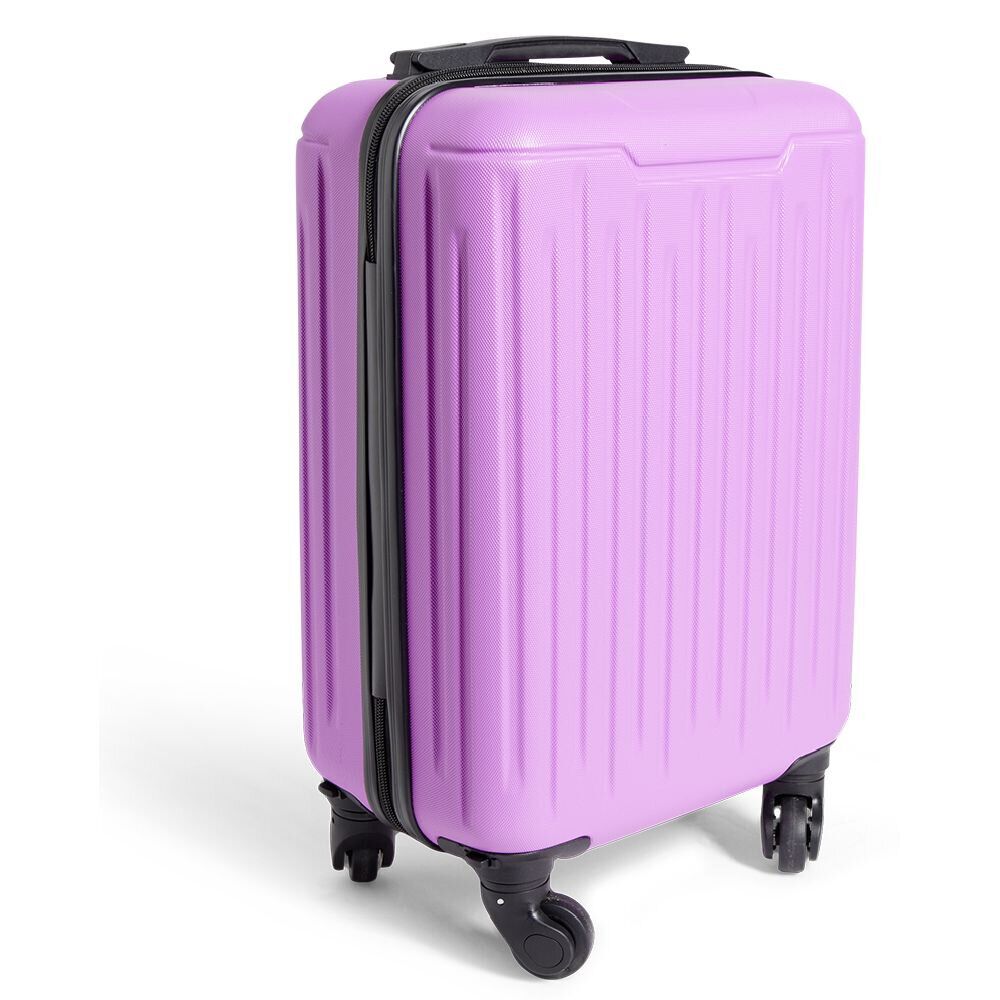 Valise cabine rigide trolley 4 roues amovibles 26L rose