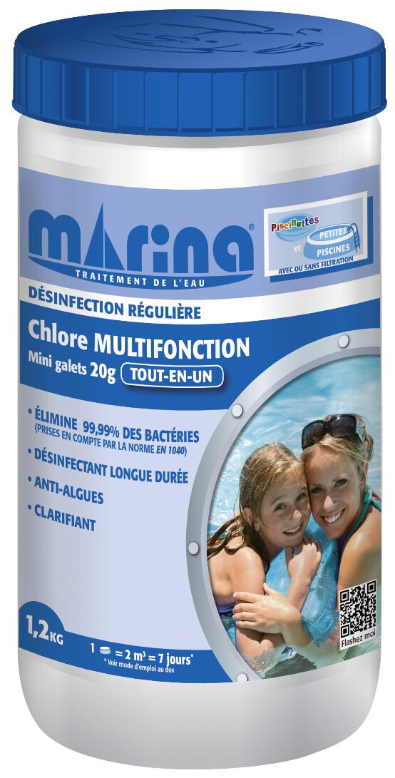 Chlore multifonctions pastille 20g Marina