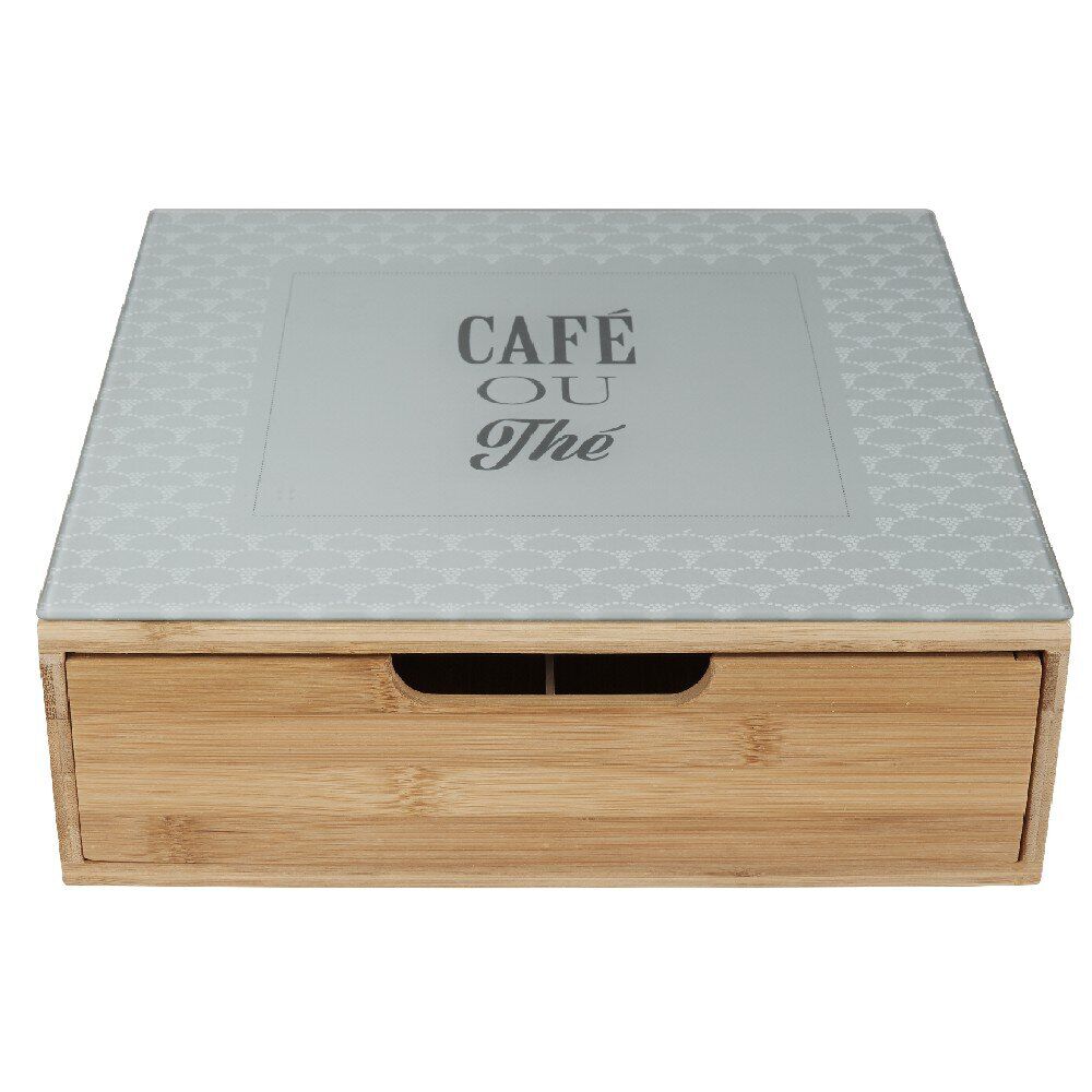 Tiroir toutes dosettes design "Café ou thé"