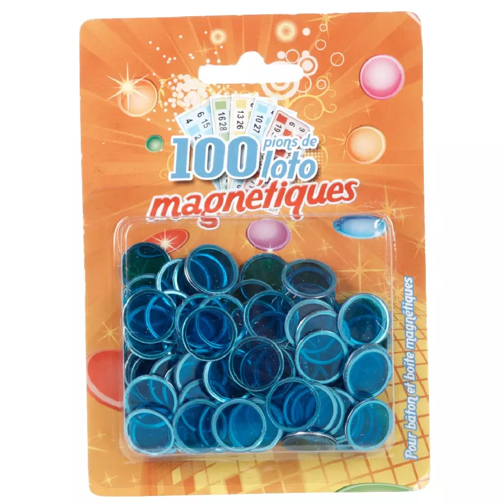 Kit accessoires Boule loto magnetique et 100 pions aimantes