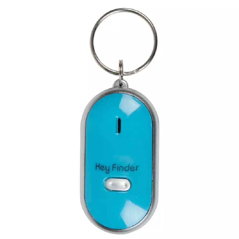 Porte-clés siffleur et lumineux Bleu : Chez Rentreediscount